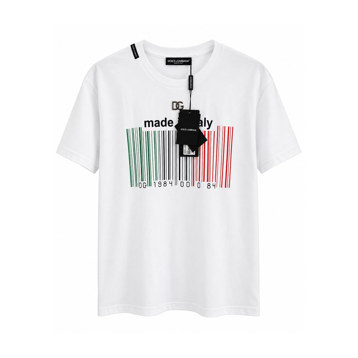 Dolce & Gabbana Barcode majica — bijela