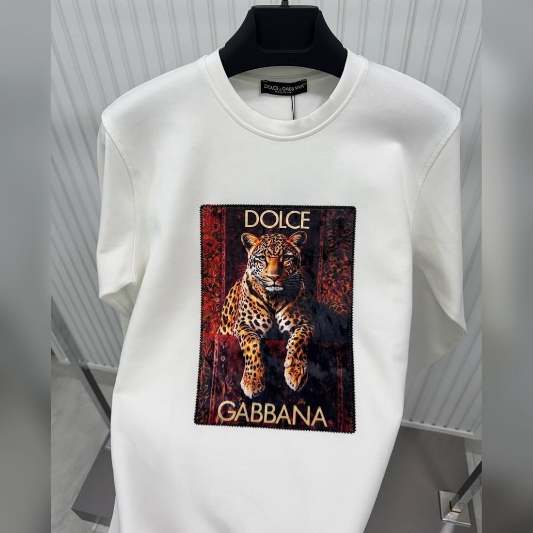 Dolce & Gabbana Majica s leopard patchem