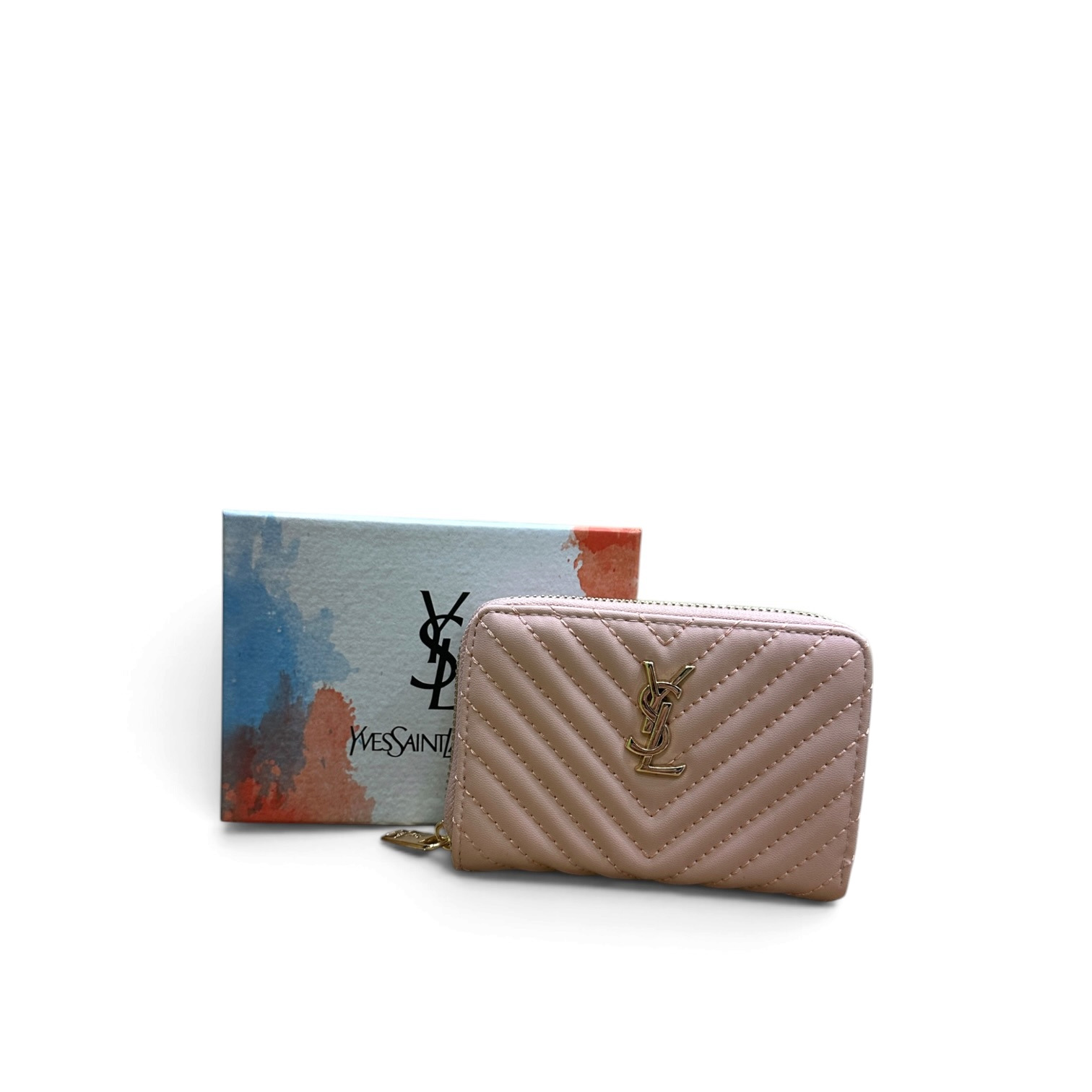 Yves Saint Laurent chevron zip novčanik