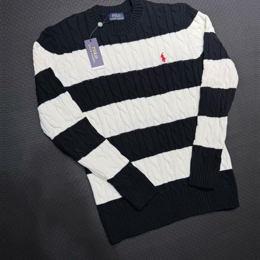 Ralph Lauren Prugasti pleteni džemper